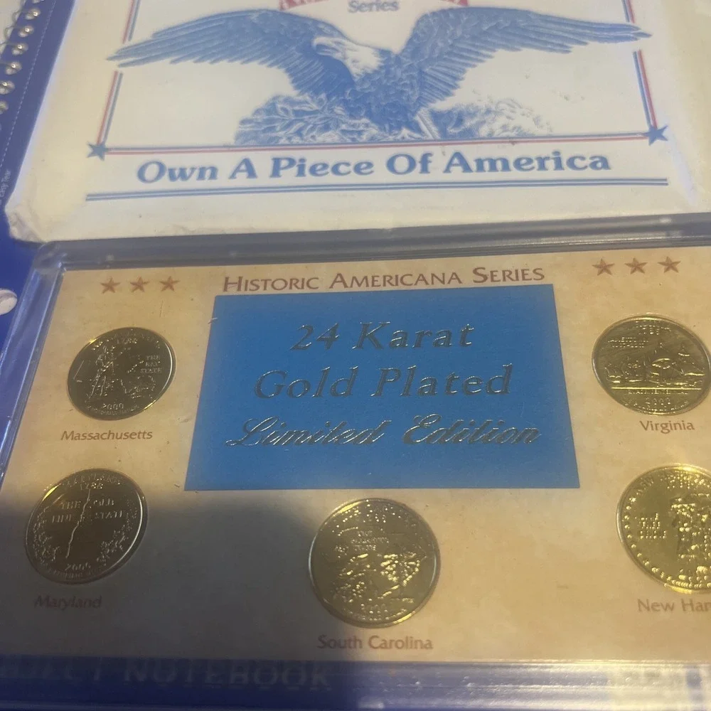 2000 LIMITED EDITION 24 KARAT GOLD‎ PLATED STATE QUARTERS GOLD COLLECTION